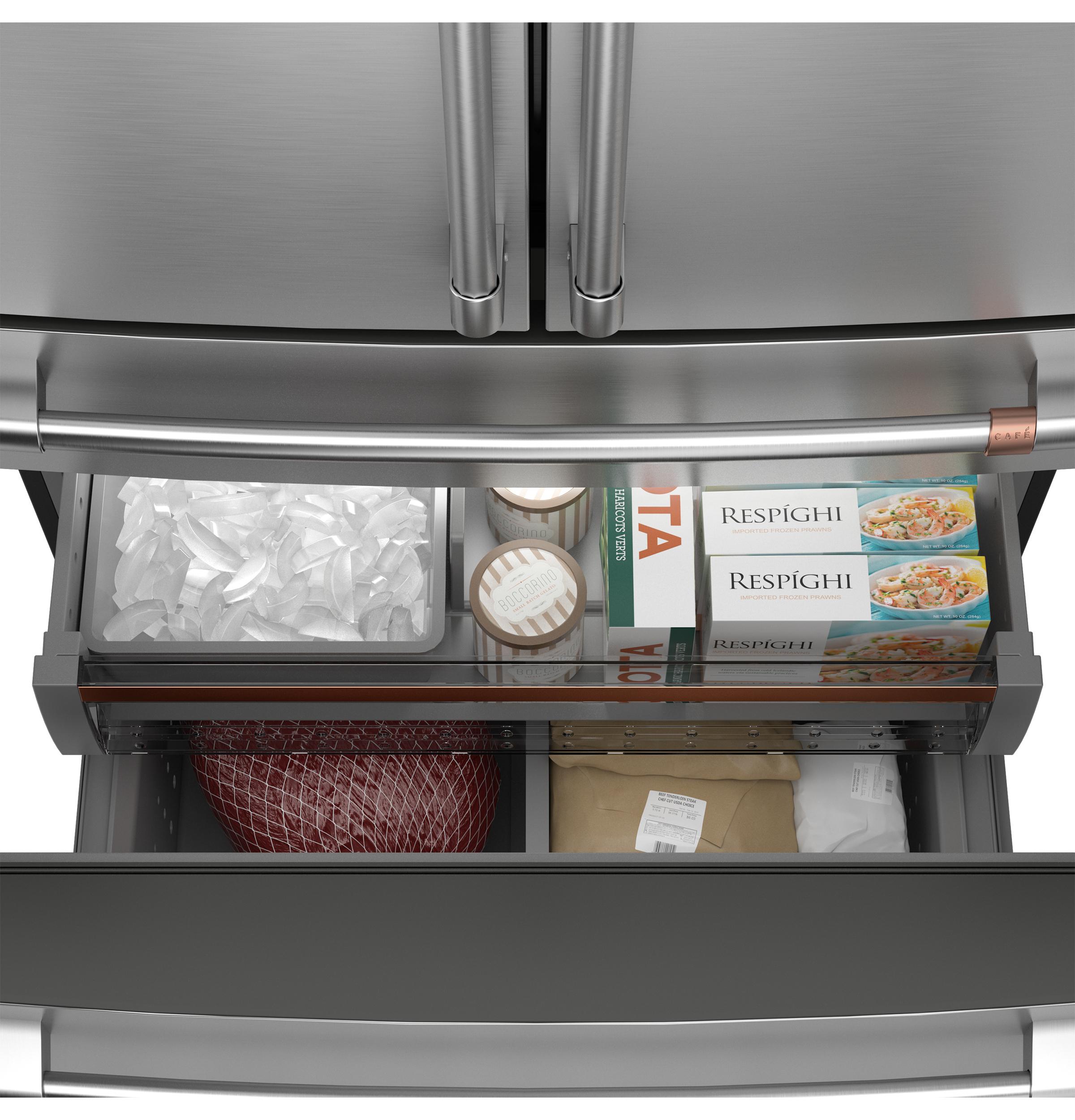 Cafe CAFÉ™ ENERGY STAR® 23.2 Cu. Ft. Smart Counter-Depth 4-Door French-Door Refrigera