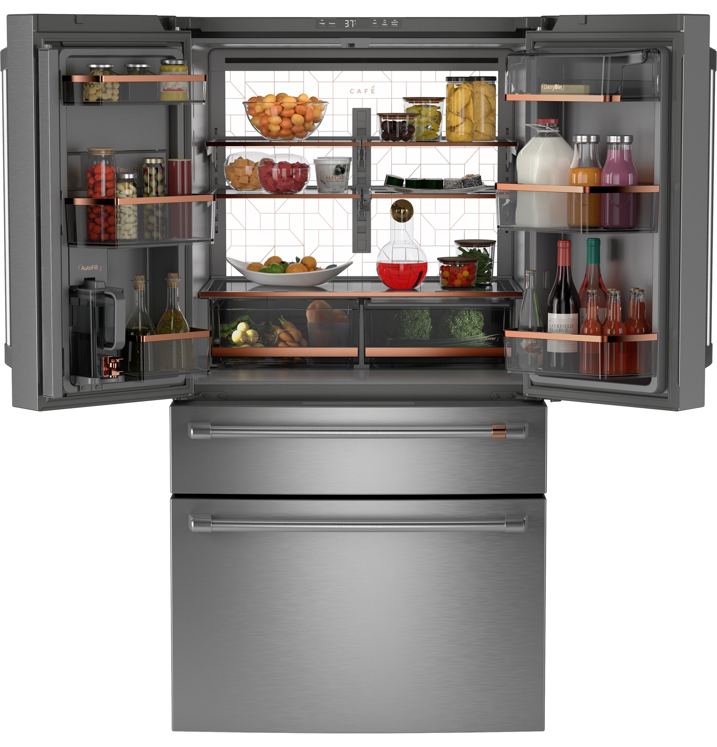 Cafe CAFÉ™ ENERGY STAR® 23.2 Cu. Ft. Smart Counter-Depth 4-Door French-Door Refrigera