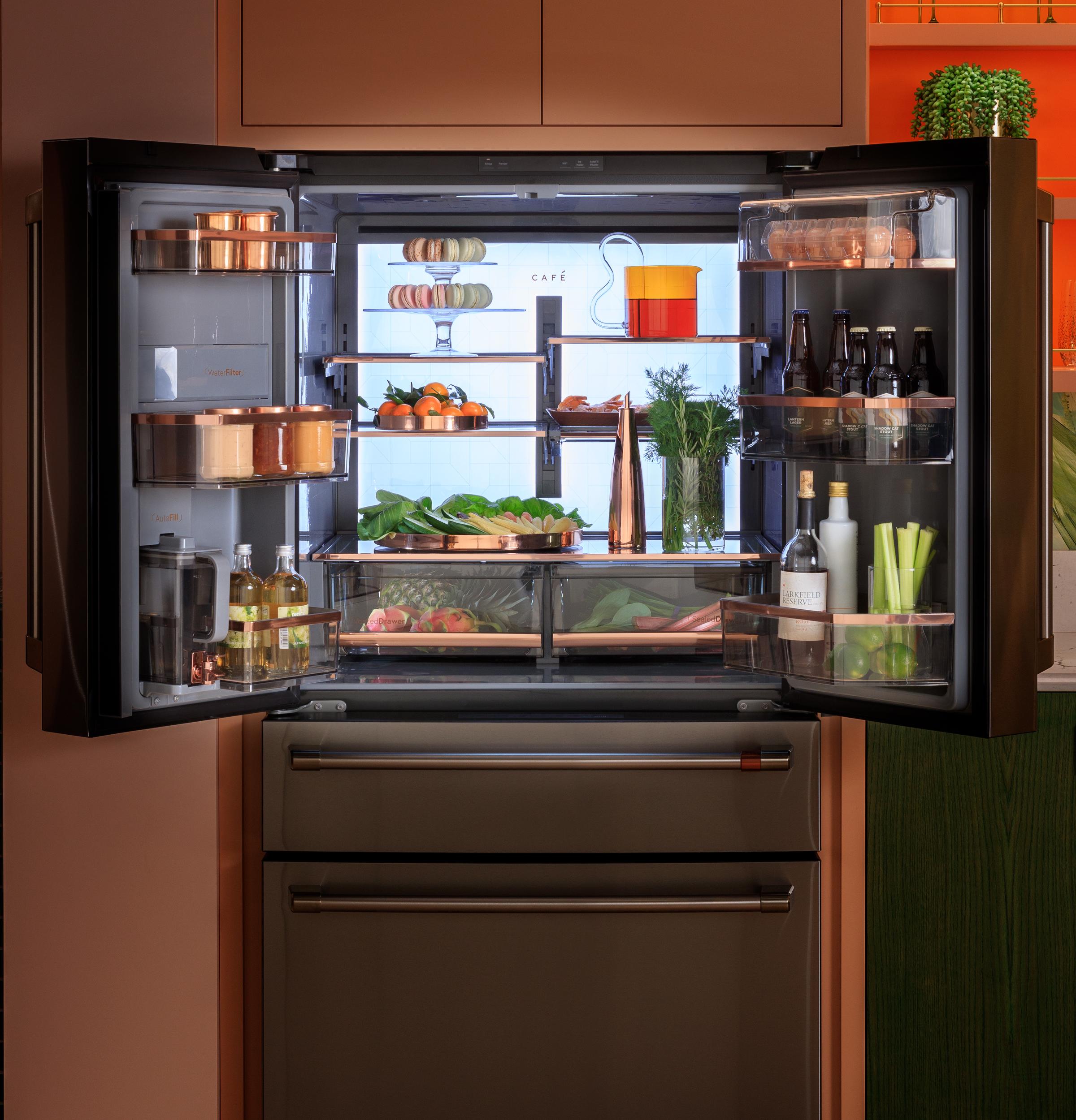 Cafe CAFÉ™ ENERGY STAR® 23.2 Cu. Ft. Smart Counter-Depth 4-Door French-Door Refrigera