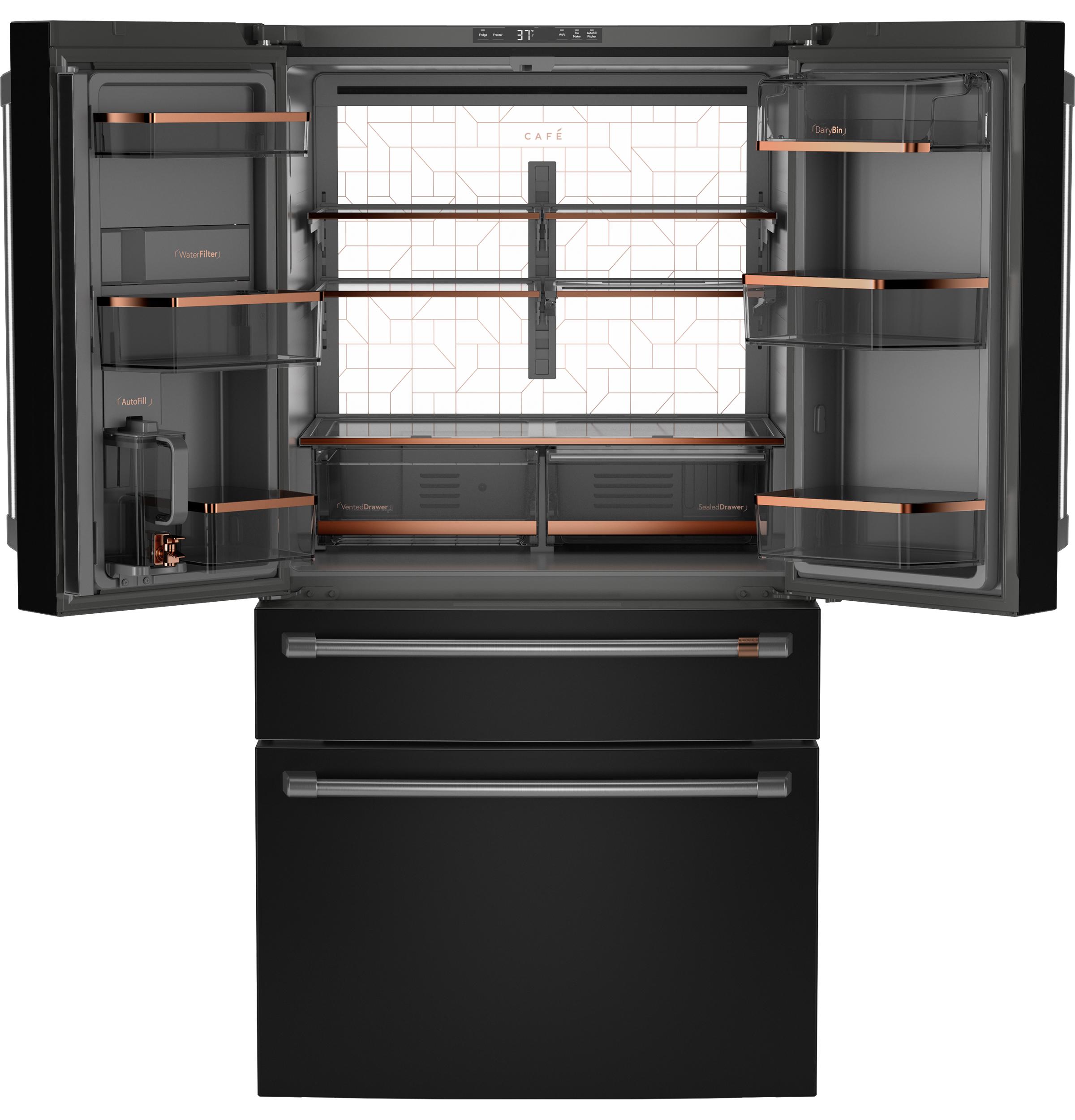 Cafe CAFÉ™ ENERGY STAR® 23.2 Cu. Ft. Smart Counter-Depth 4-Door French-Door Refrigera