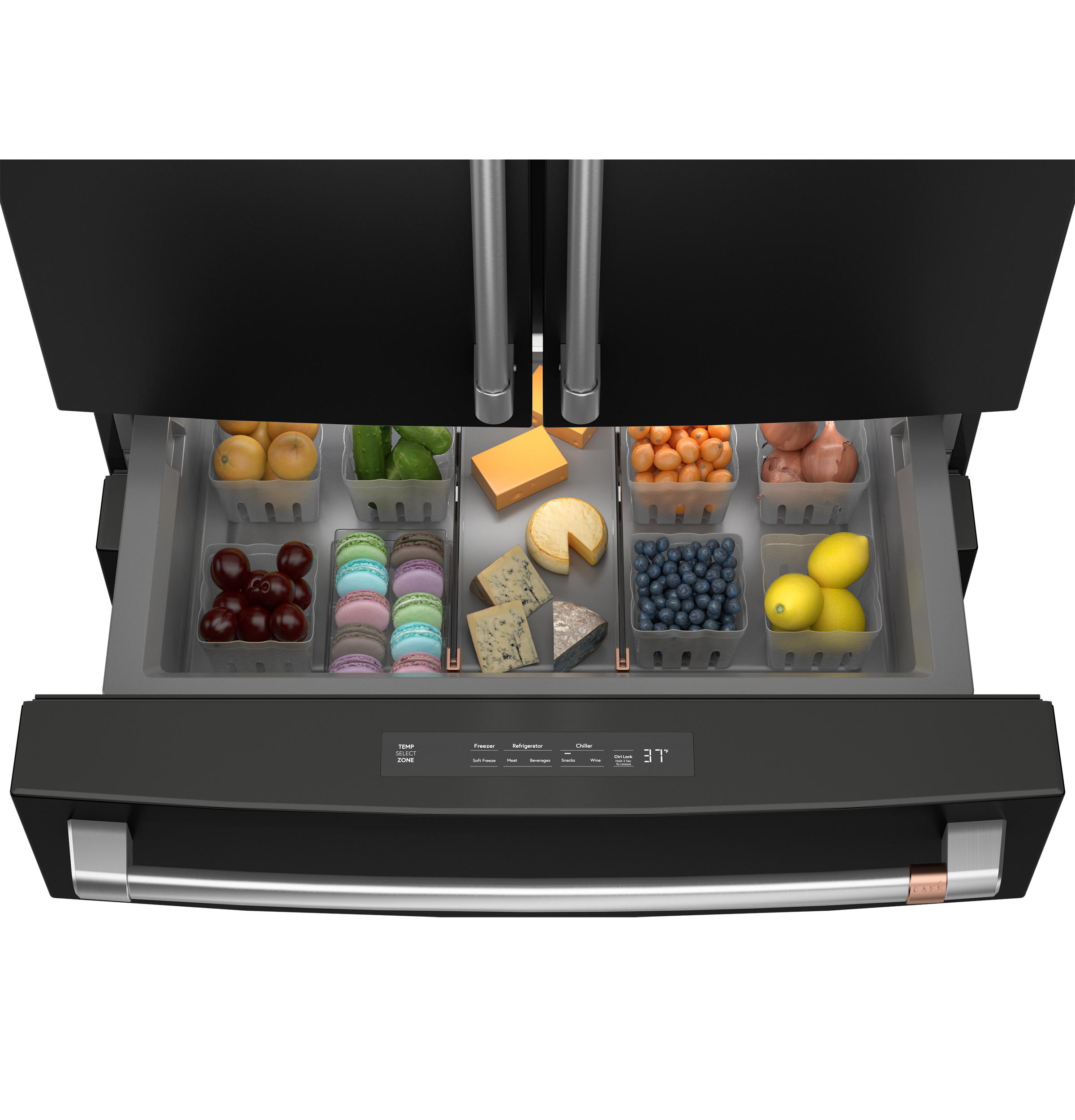 Cafe CAFÉ™ ENERGY STAR® 23.2 Cu. Ft. Smart Counter-Depth 4-Door French-Door Refrigera