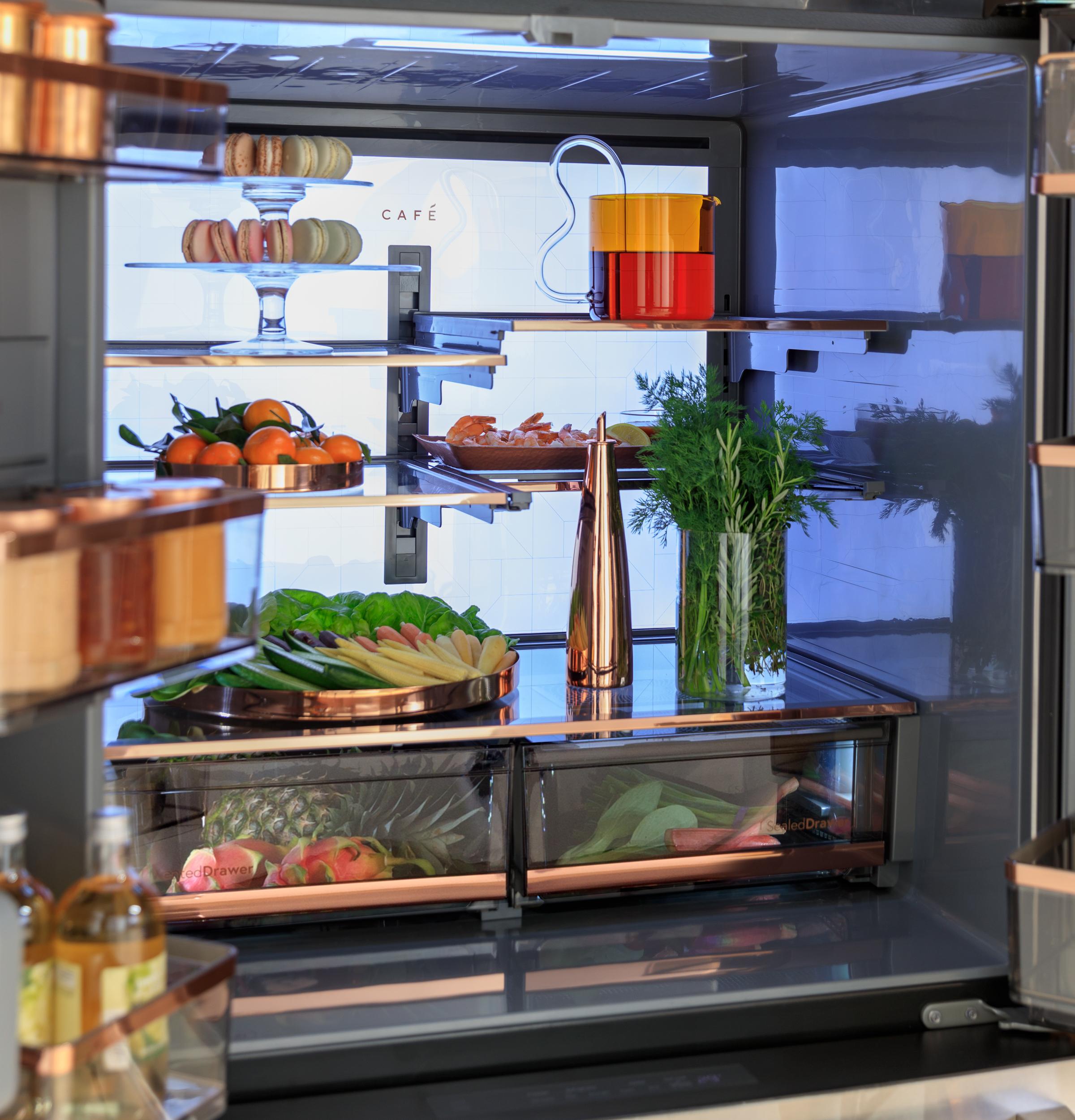 Cafe CAFÉ™ ENERGY STAR® 23.2 Cu. Ft. Smart Counter-Depth 4-Door French-Door Refrigera