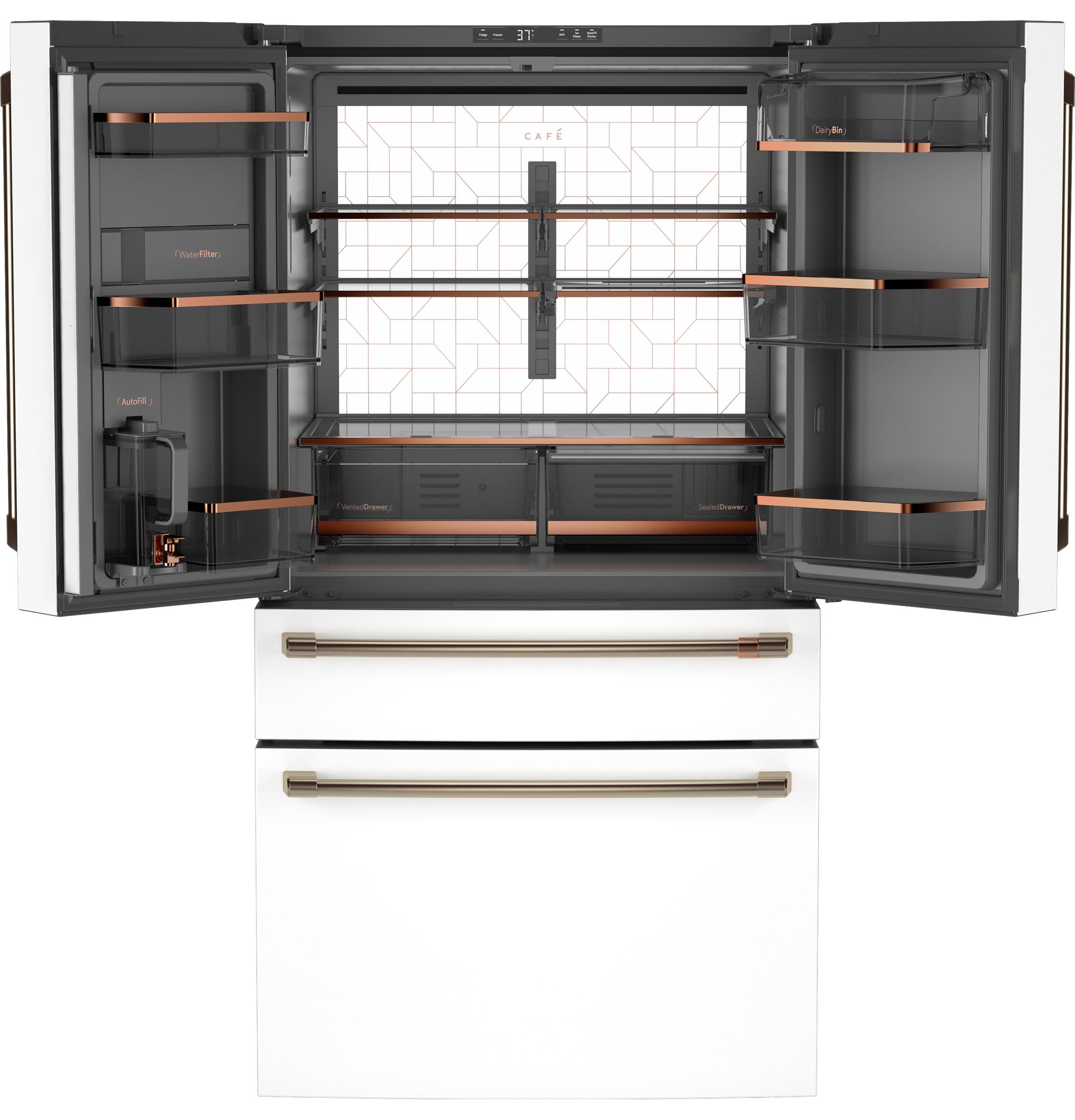 Cafe CAFÉ™ ENERGY STAR® 23.2 Cu. Ft. Smart Counter-Depth 4-Door French-Door Refrigera