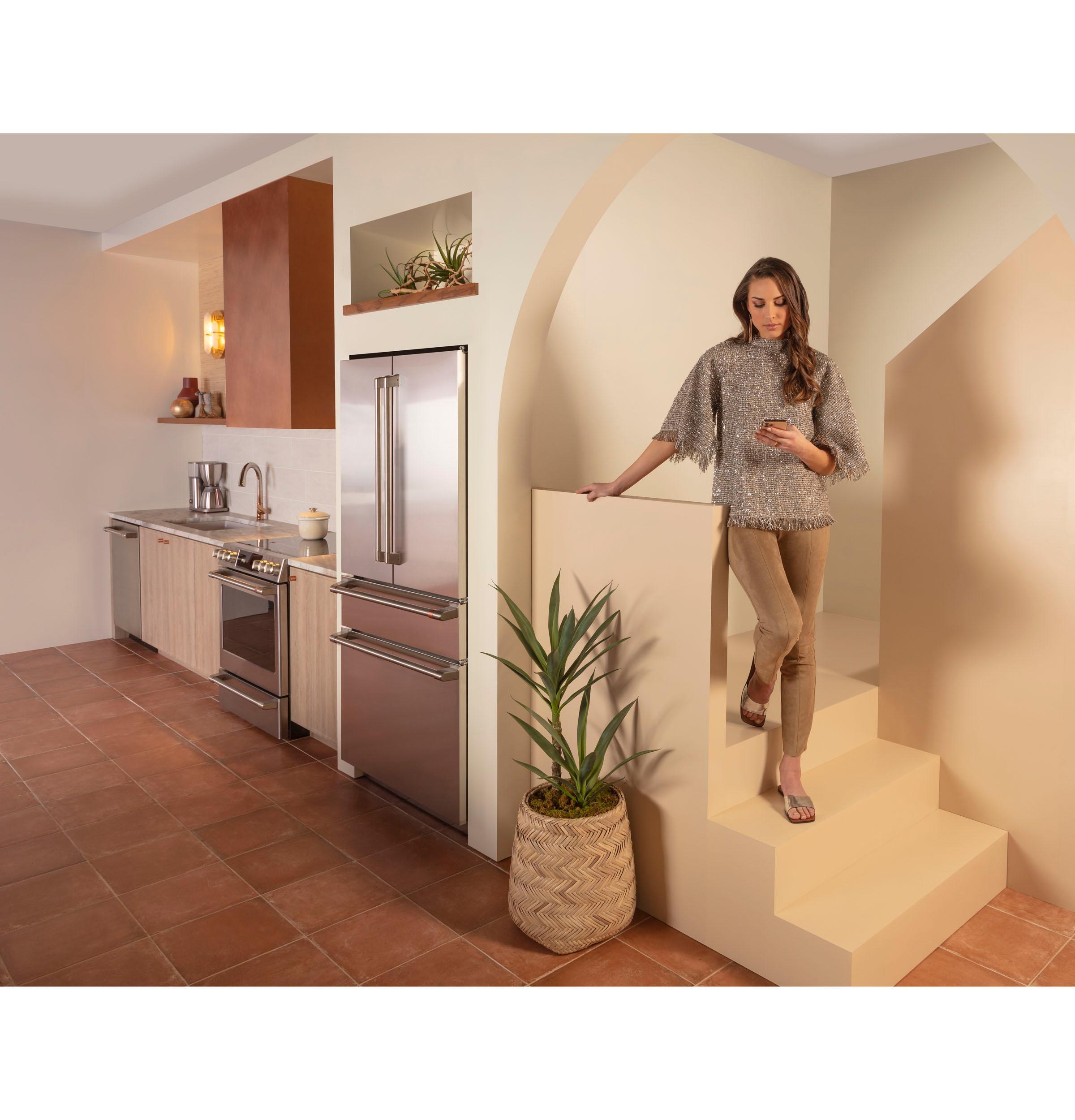 Cafe CAFÉ™ ENERGY STAR® 23.2 Cu. Ft. Smart Counter-Depth 4-Door French-Door Refrigera