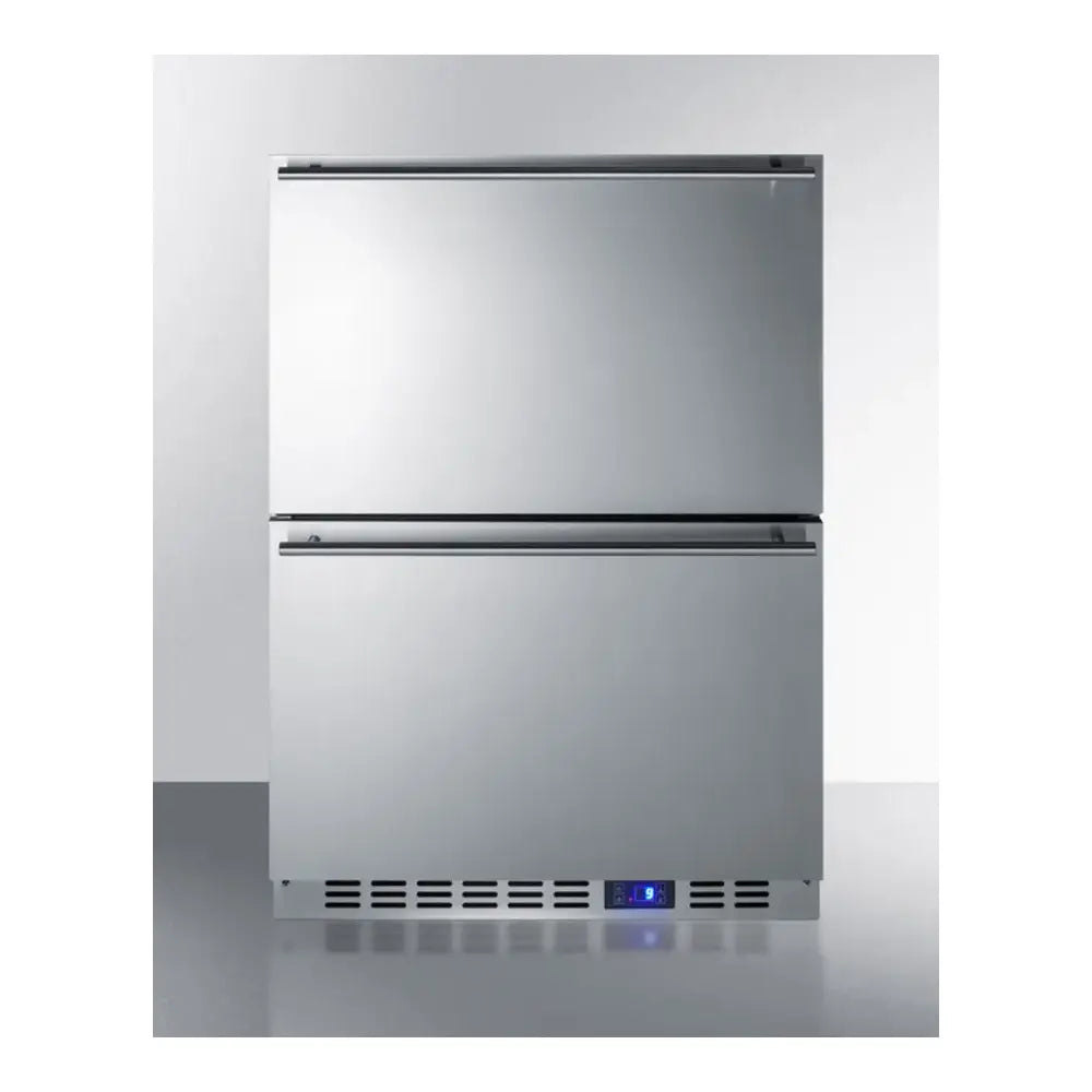 Summit 24" Wide Built-in 2-drawer All-freezer