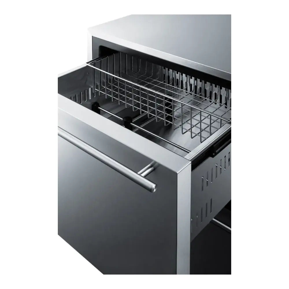 Summit 24" Wide Built-in 2-drawer All-freezer