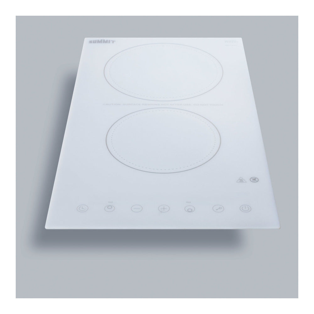 Summit 12" Wide 230v 2-burner Radiant Cooktop