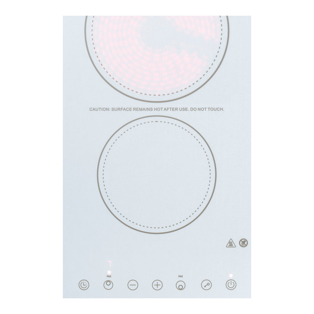 Summit 12" Wide 230v 2-burner Radiant Cooktop