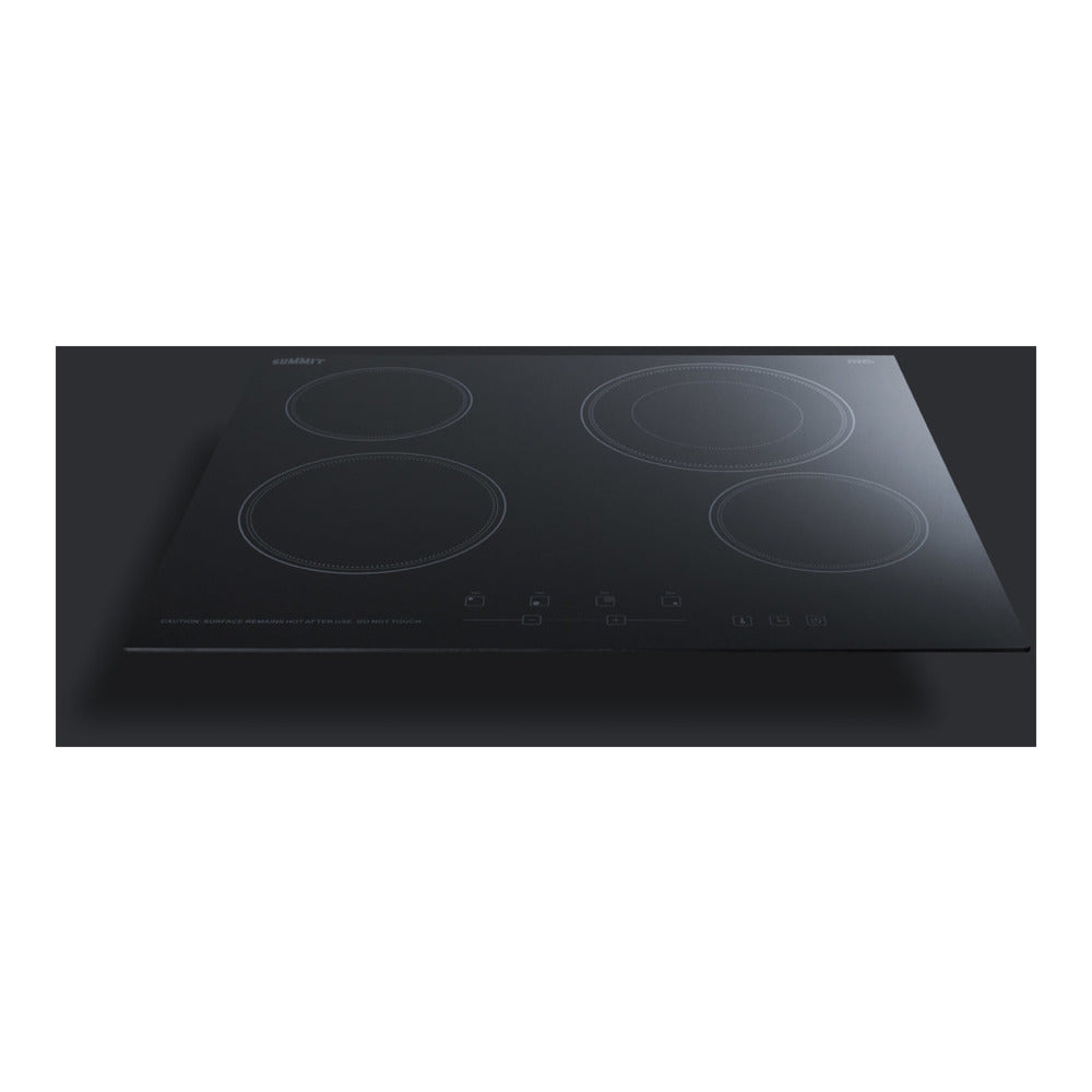 Summit 24" Wide 230v 4-burner Radiant Cooktop