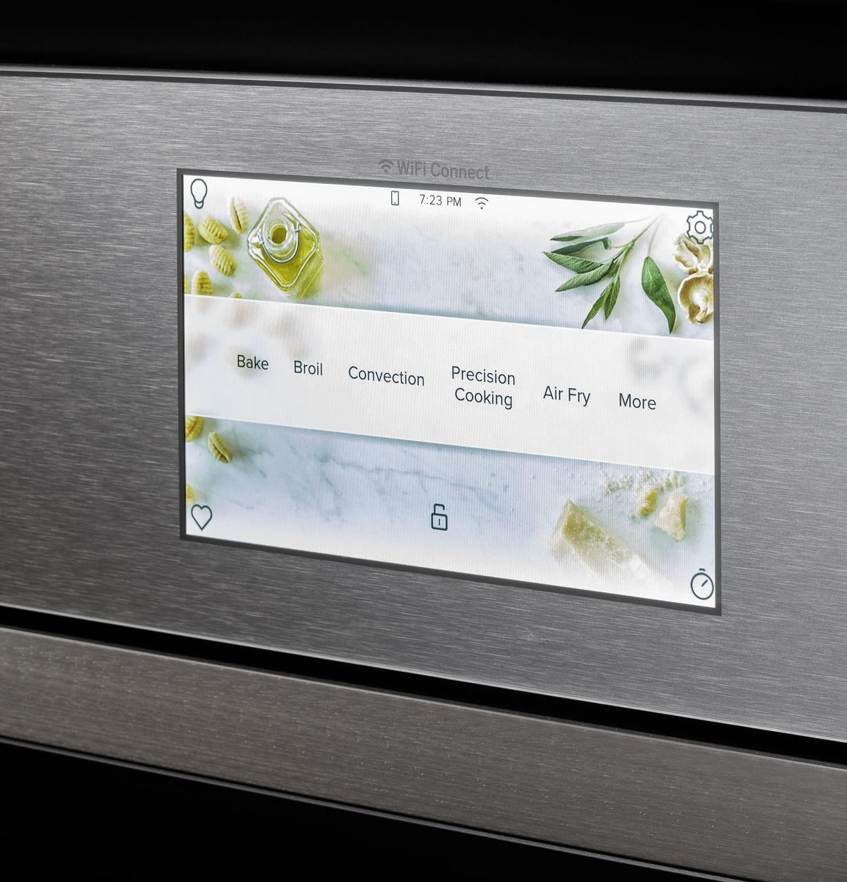 Cafe CAFÉ™ 30" Smart Built-In Convection Double Wall Oven in Platinum Glass