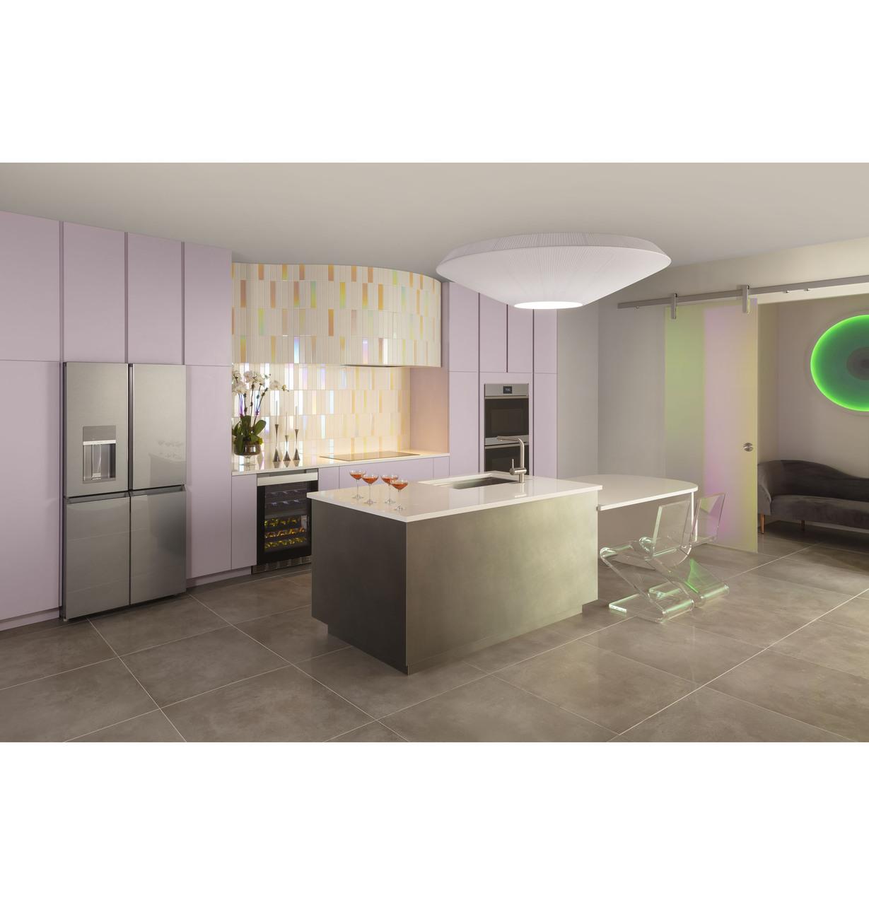 Cafe CAFÉ™ 30" Smart Built-In Convection Double Wall Oven in Platinum Glass