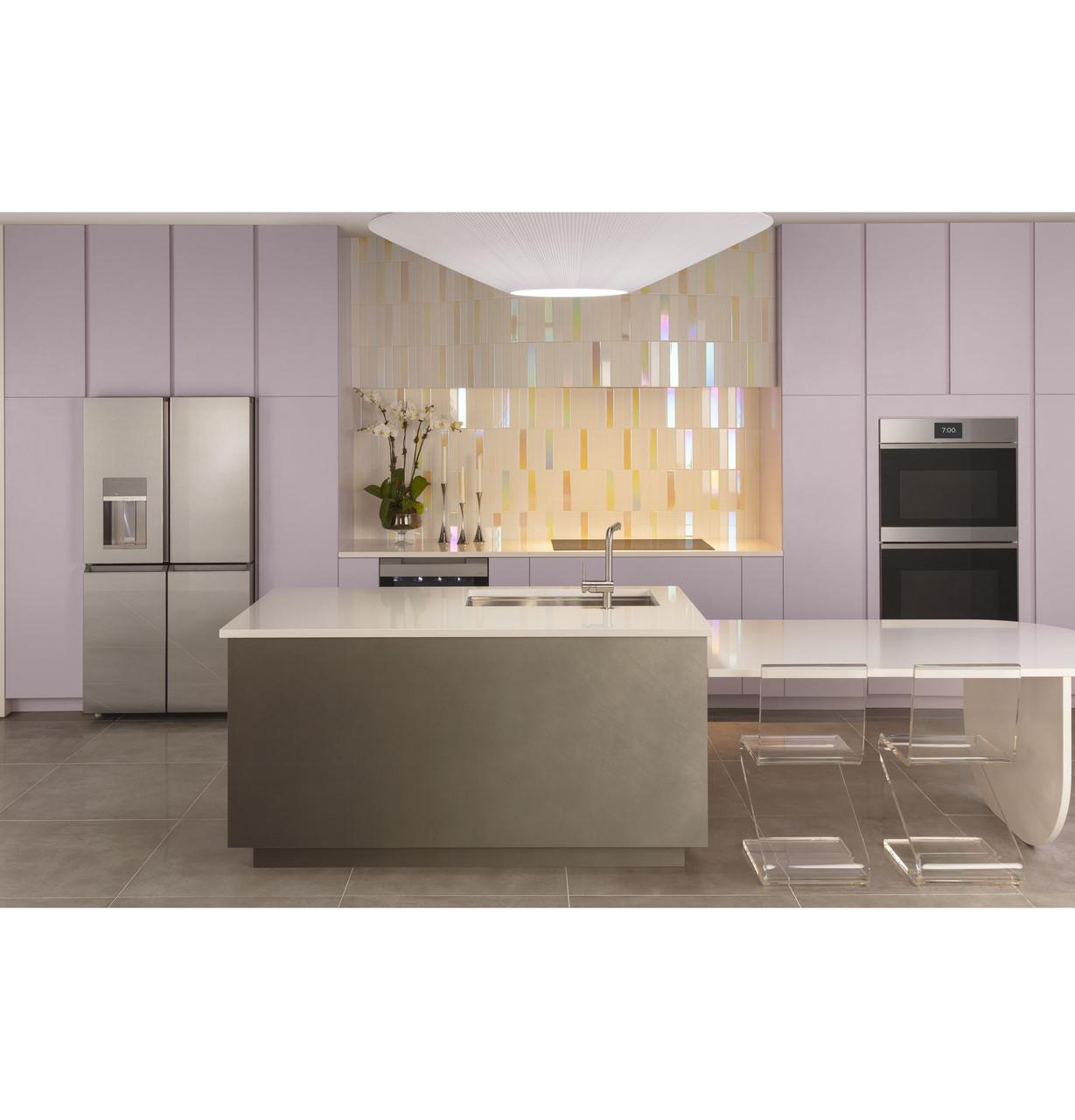 Cafe CAFÉ™ 30" Smart Built-In Convection Double Wall Oven in Platinum Glass