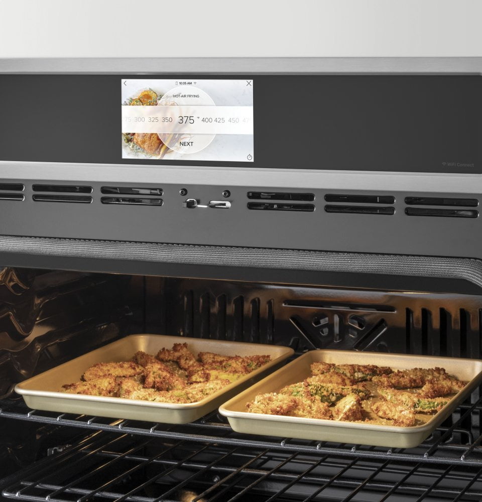 Cafe CAFÉ™ 30" Smart Single Wall Oven with Convection in Platinum Glass