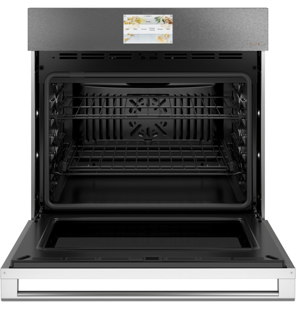 Cafe CAFÉ™ 30" Smart Single Wall Oven with Convection in Platinum Glass