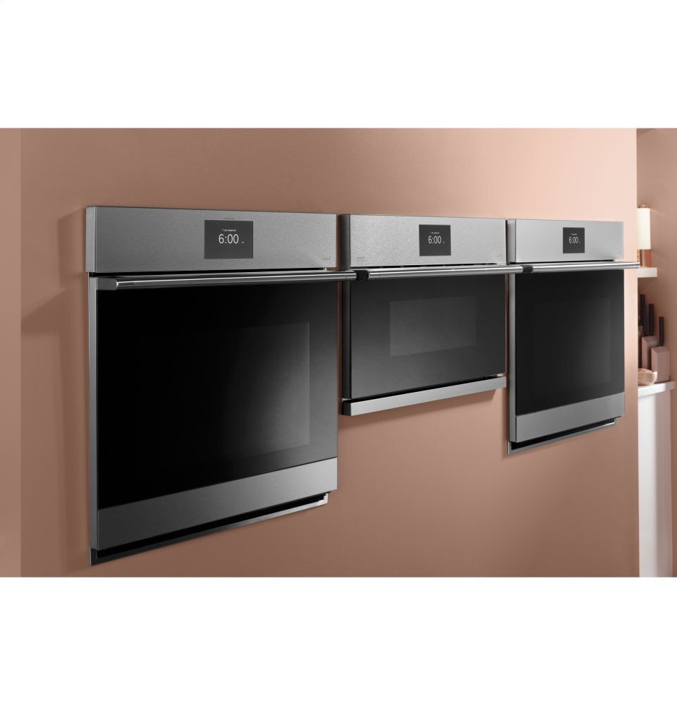 Cafe CAFÉ™ 30" Smart Single Wall Oven with Convection in Platinum Glass