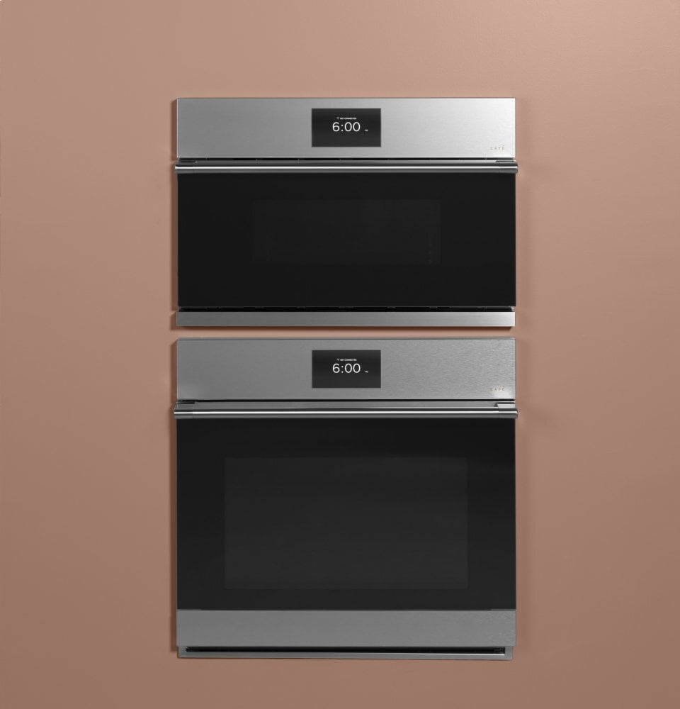 Cafe CAFÉ™ 30" Smart Single Wall Oven with Convection in Platinum Glass