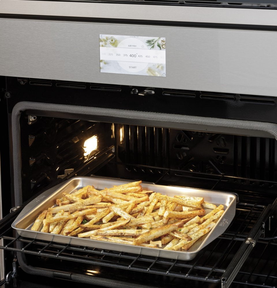 Cafe CAFÉ™ 30" Smart Single Wall Oven with Convection in Platinum Glass