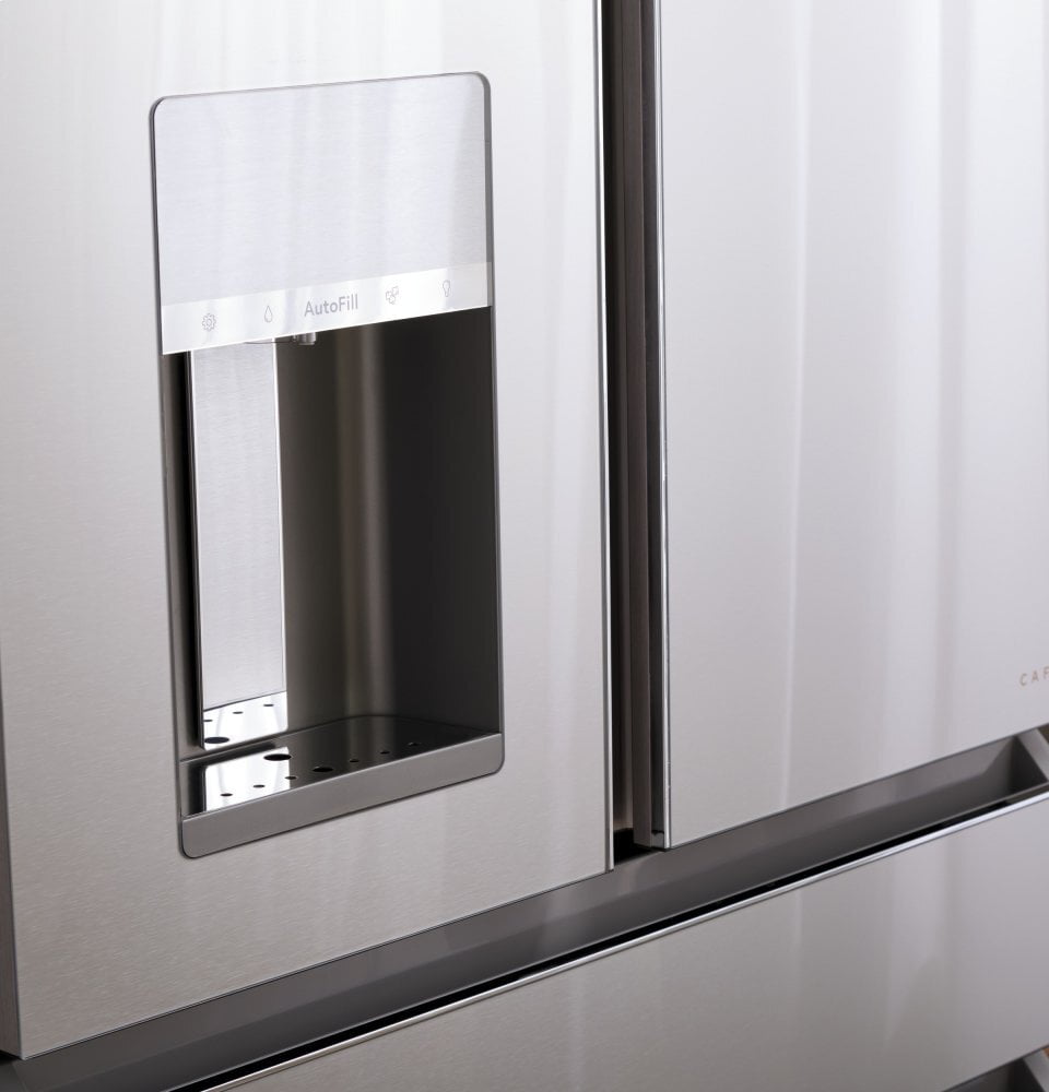 Cafe CAFÉ™ ENERGY STAR® 27.8 Cu. Ft. Smart 4-Door French-Door Refrigerator in Platinu