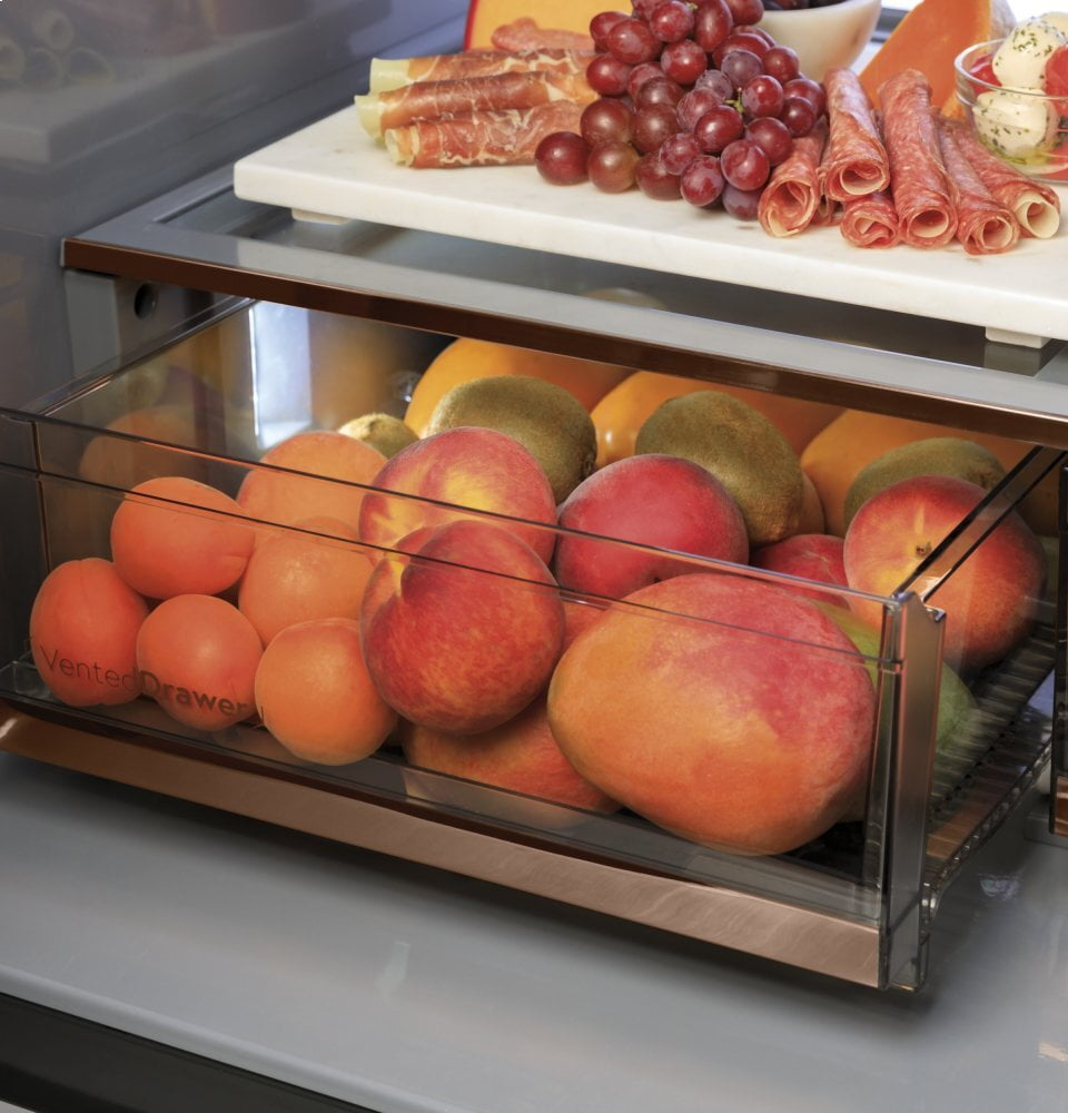 Cafe CAFÉ™ ENERGY STAR® 27.8 Cu. Ft. Smart 4-Door French-Door Refrigerator in Platinu