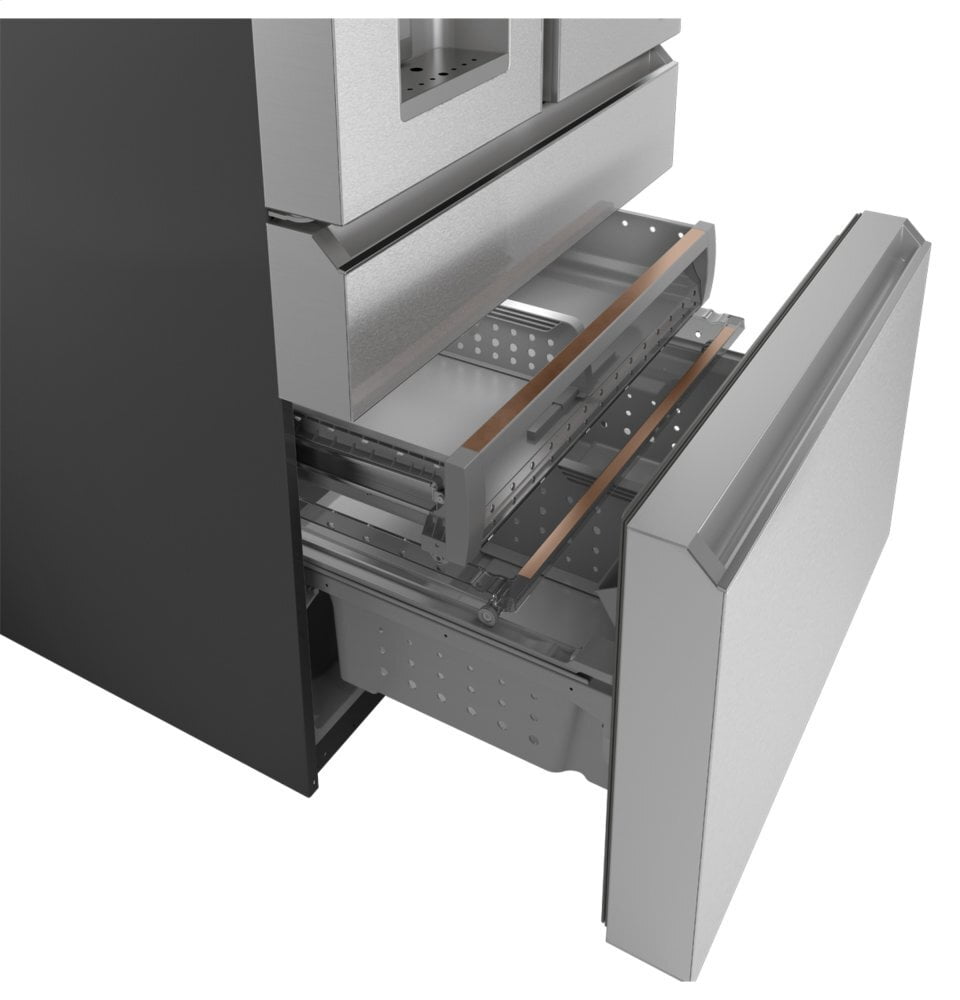 Cafe CAFÉ™ ENERGY STAR® 27.8 Cu. Ft. Smart 4-Door French-Door Refrigerator in Platinu