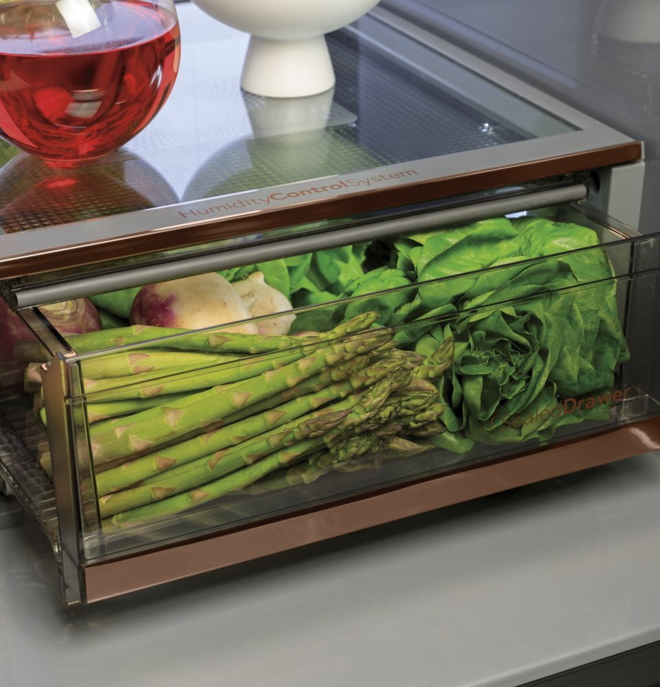 Cafe CAFÉ™ ENERGY STAR® 27.8 Cu. Ft. Smart 4-Door French-Door Refrigerator in Platinu