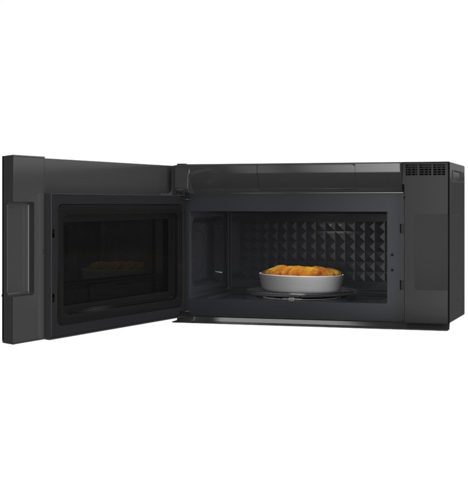 Cafe CAFÉ™ 2.1 Cu. Ft. Smart Over-the-Range Microwave Oven in Platinum Glass