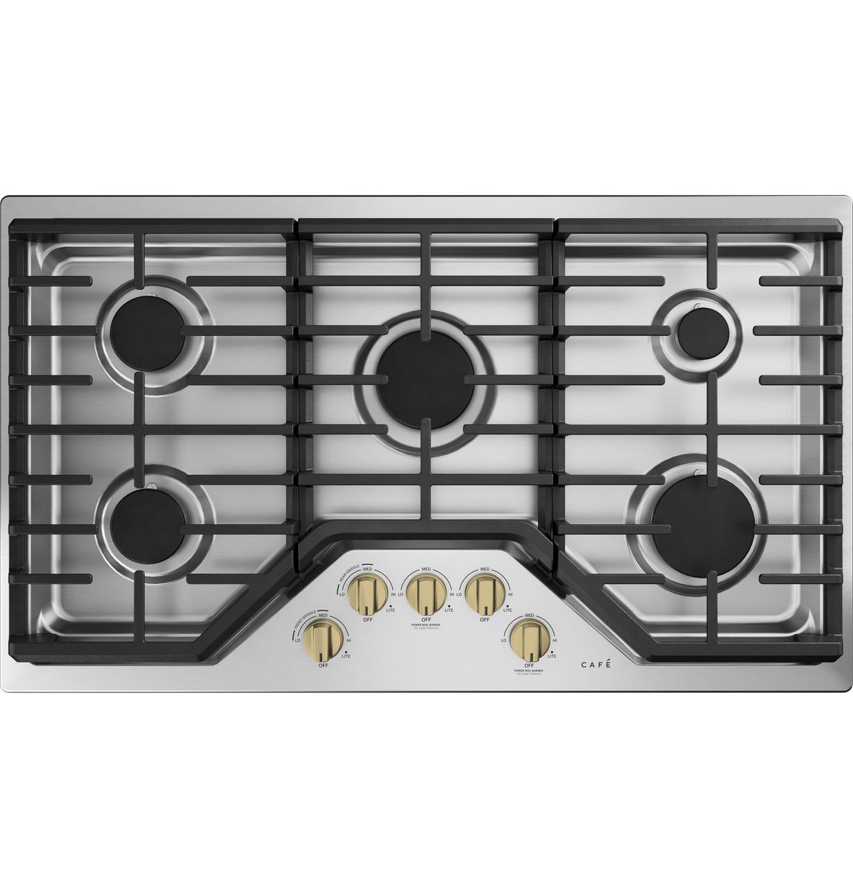Cafe CAFÉ™ 5 Gas Cooktop Knobs - Brushed Brass