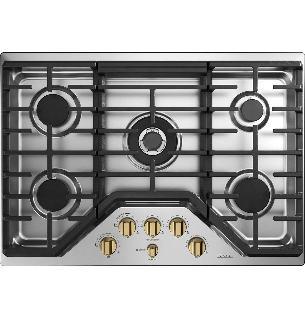 Cafe CAFÉ™ 5 Gas Cooktop Knobs - Brushed Brass