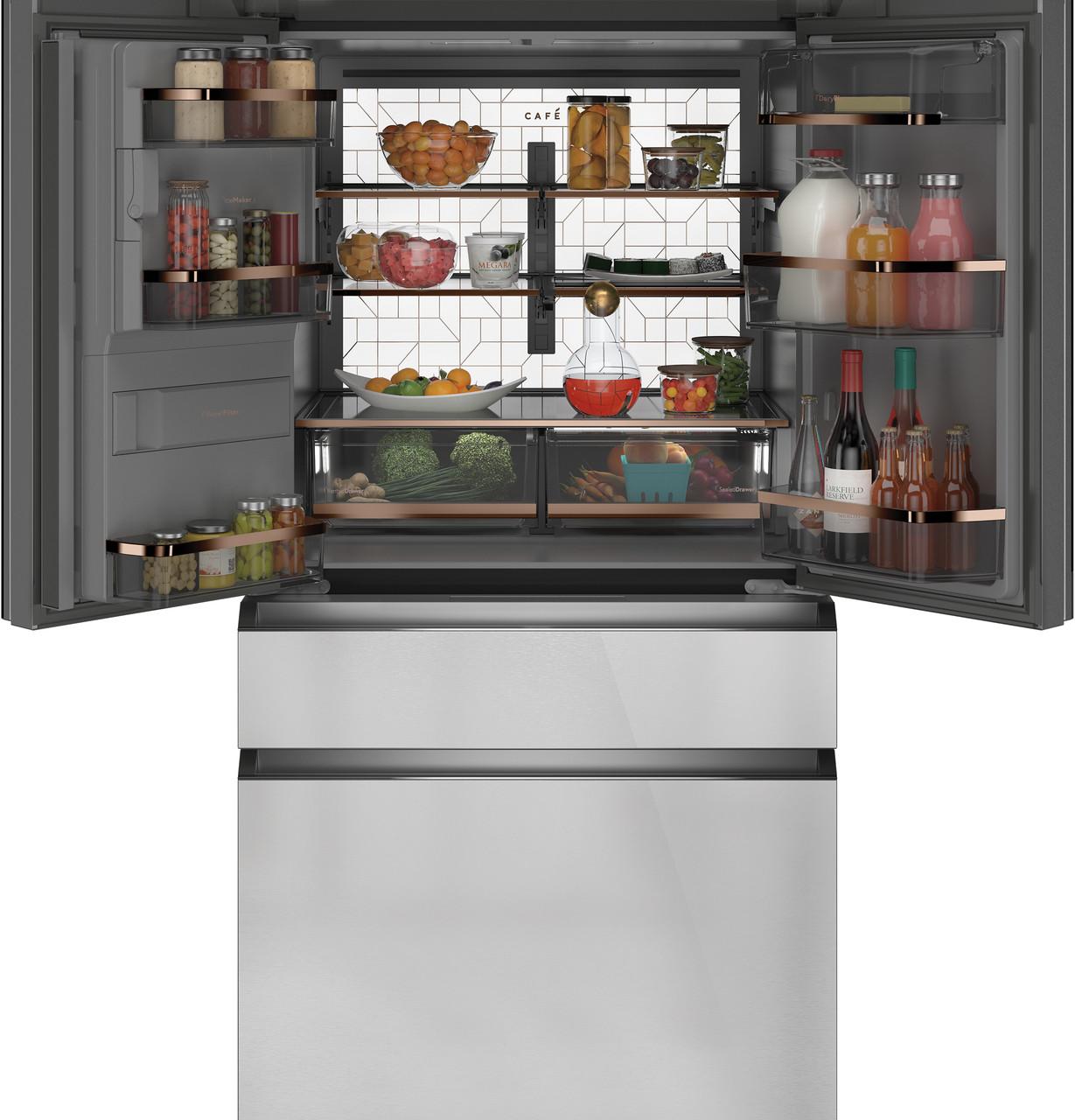 Cafe CAFÉ™ ENERGY STAR® 22.3 Cu. Ft. Smart Counter-Depth 4-Door French-Door Refrigera