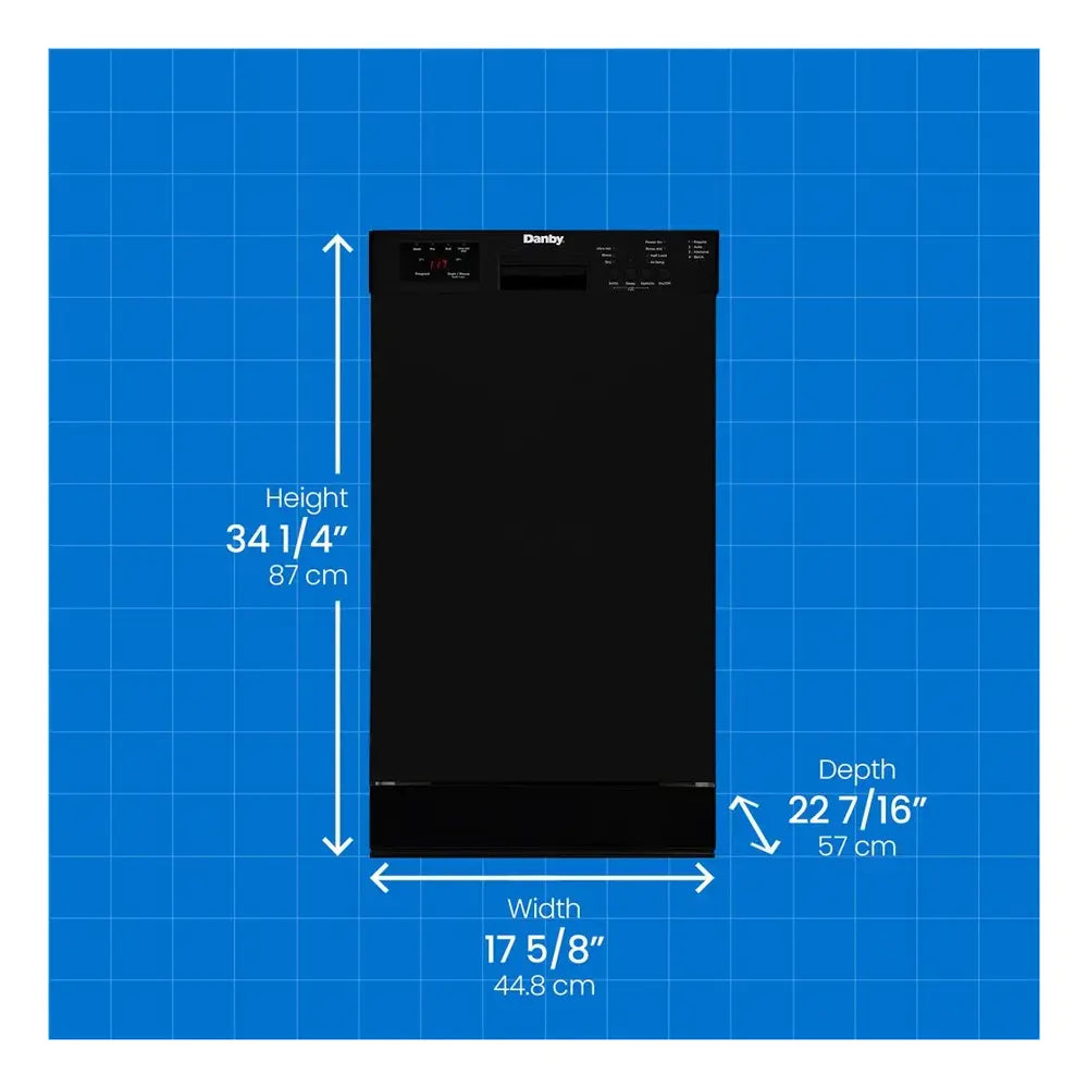 Danby Danby 18 Wide Built-in Dishwasher in Black