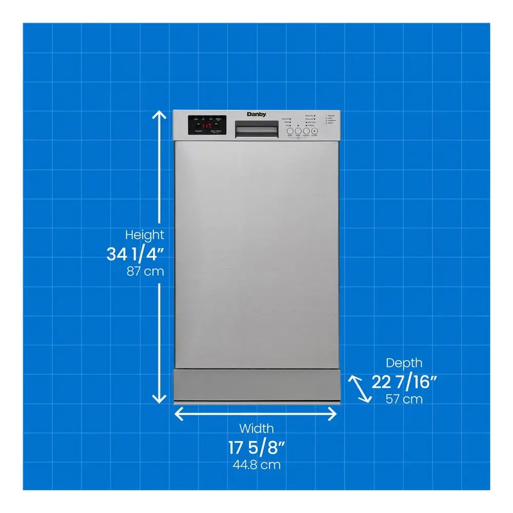 Danby Danby 18 Wide Built-in Dishwasher in Stainless Steel