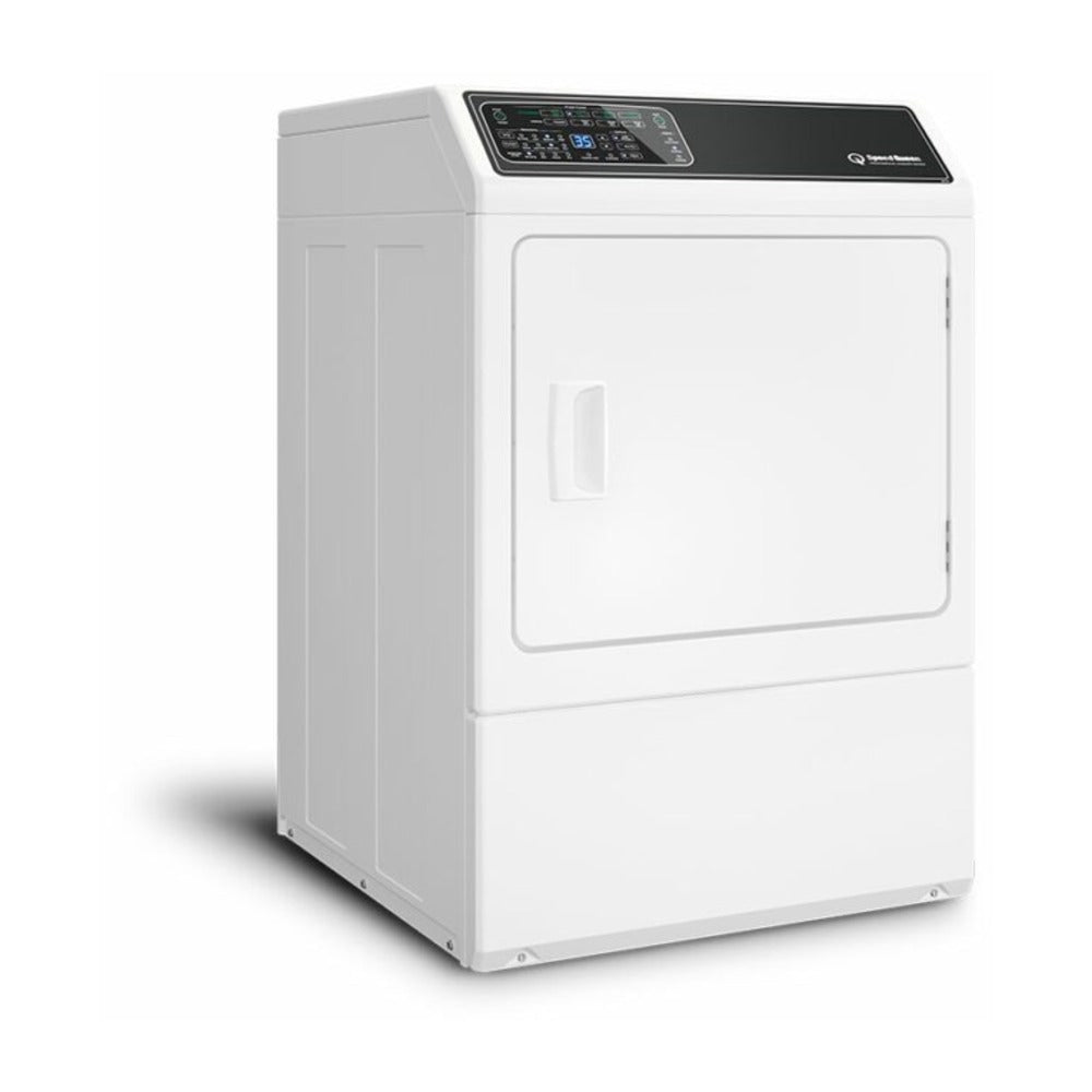 Speed Queen DF7 Sanitizing White Gas Dryer with Front Control  Pet Plus™  Steam  Over-Dry Pr