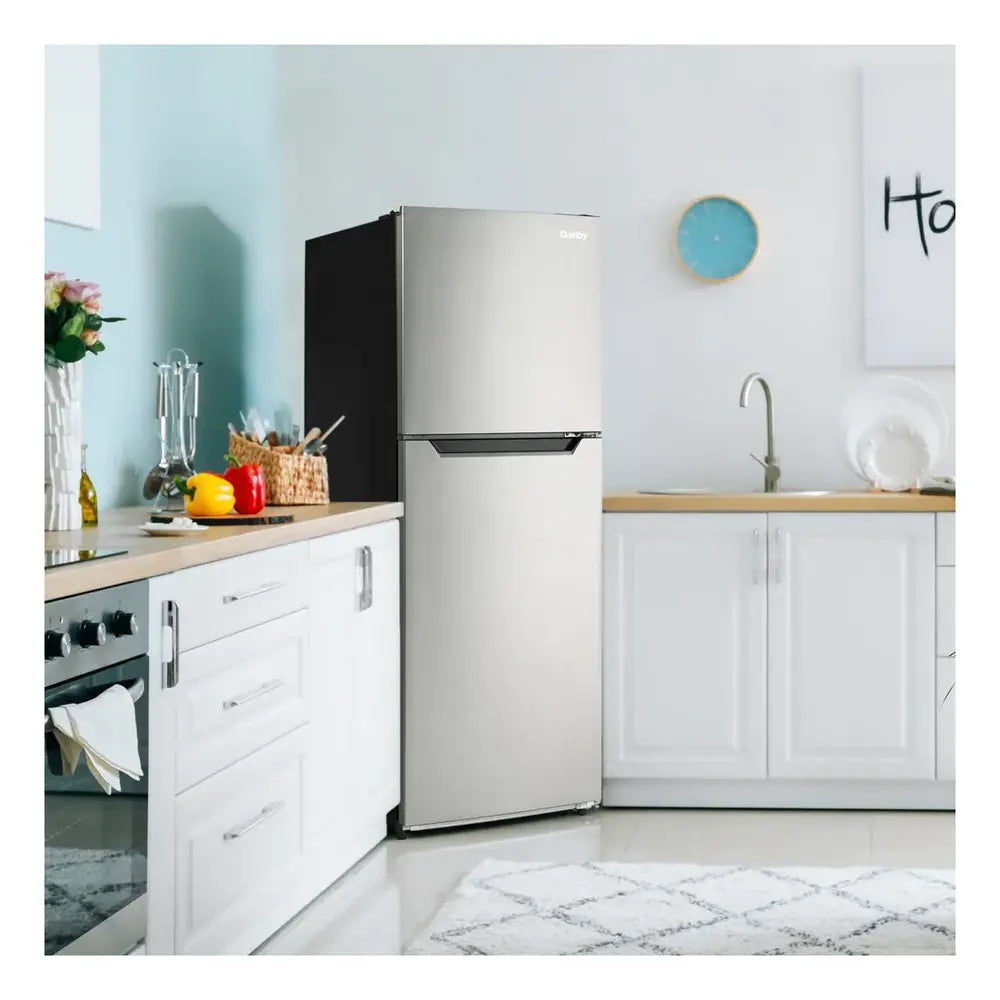 Danby Danby 10.1 cu. ft. Top Mount Apartment Size Fridge in Stainless Steel Look