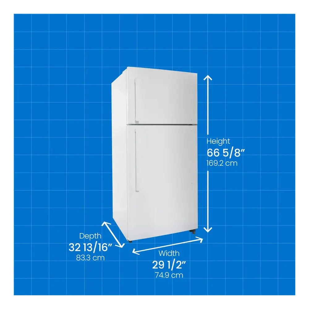 Danby Danby 18.1 cu. ft. Apartment Size Fridge Top Mount in White
