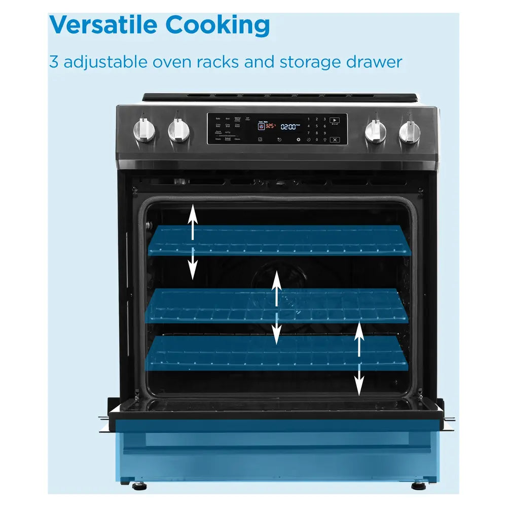 Danby Danby 30 Slide in Induction Range with LED Touch Control in Stainless Steel