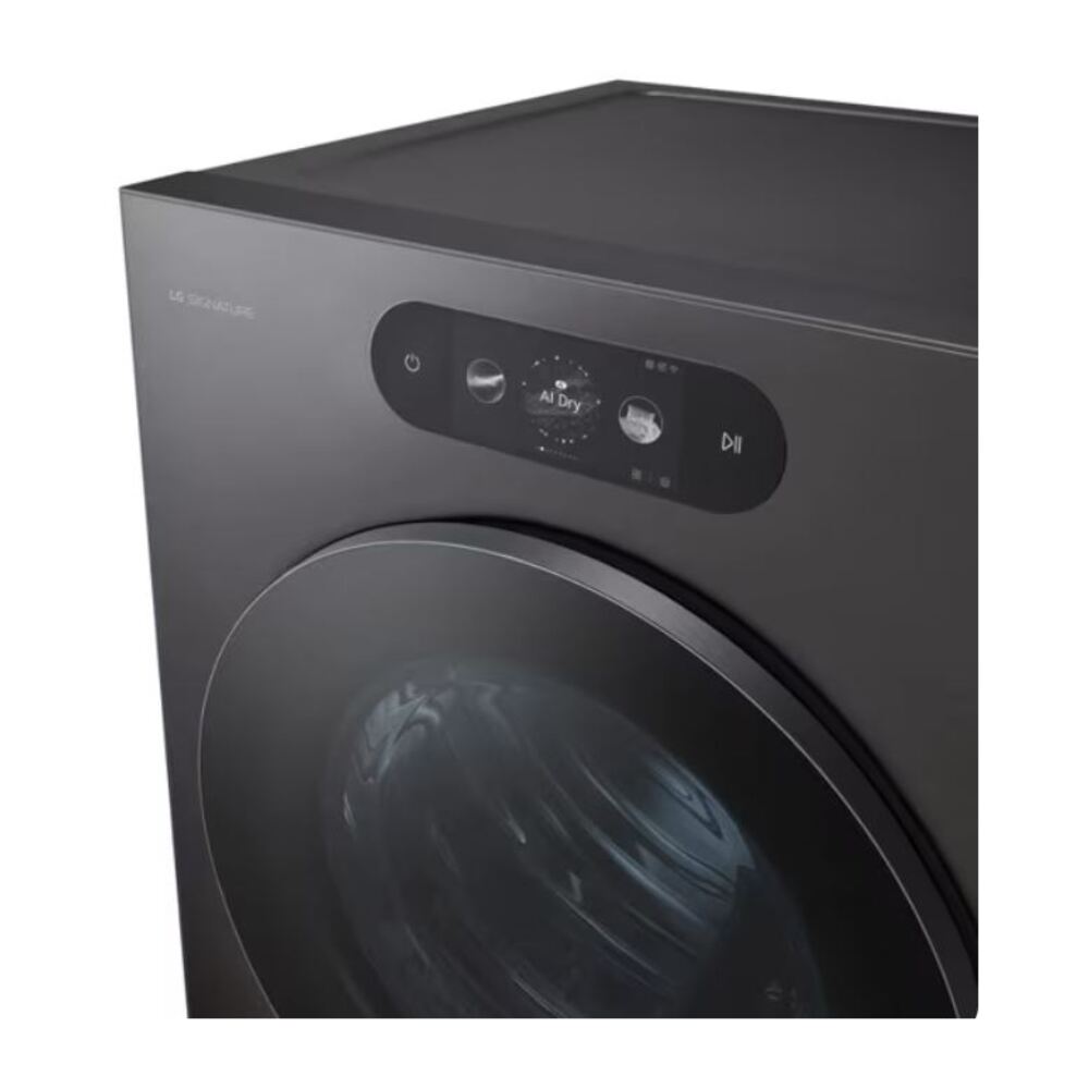 LG Signature 9.0 CU FT 29IN ELEC DRYER WITH TURBOSTEAM AI SENSOR DRY FULL TOUCH LCD SCREEN BR