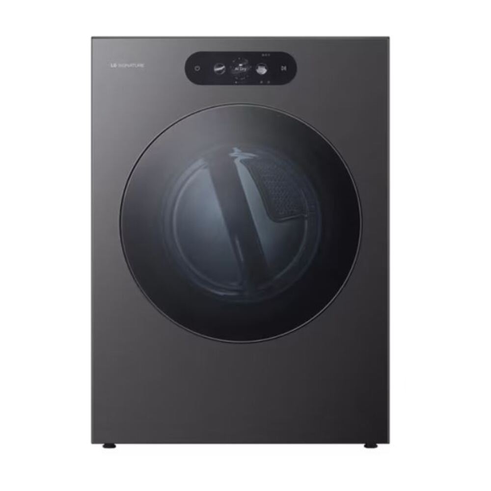 LG Signature 9.0 CU FT GAS DRYER WITH TURBOSTEAM AI SENSOR DRY FULL TOUCH LCD SCREEN BRUSHED 