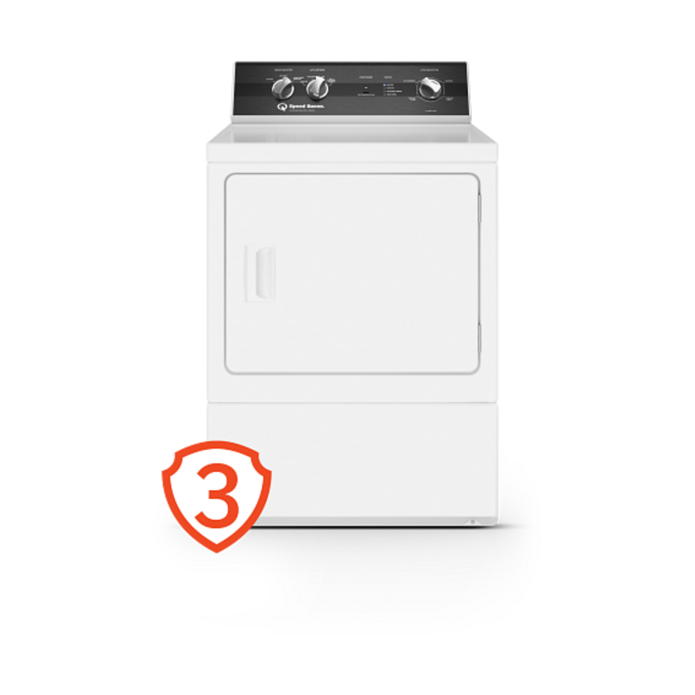 Speed Queen DR3 Sanitizing Electric Dryer with Extended Tumble  3-Year Warranty