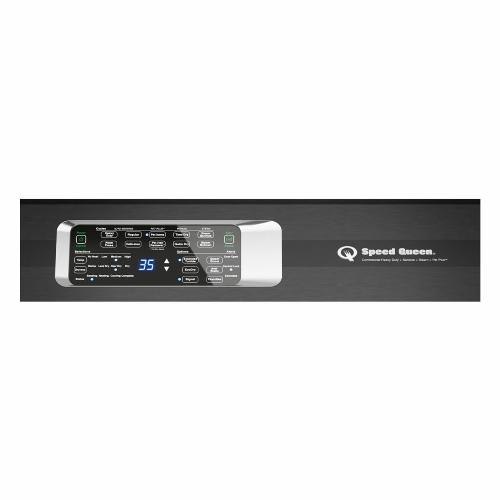 Speed Queen DR7 Sanitizing Electric Dryer with Pet Plus™  Steam  Over-dry Protection Technol