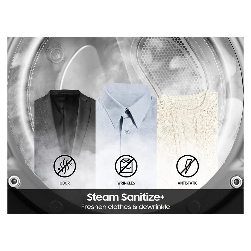 Samsung Front Load Electric Dryer Steam Sanitize+  Sensor Dry  7.5 cu.ft.
