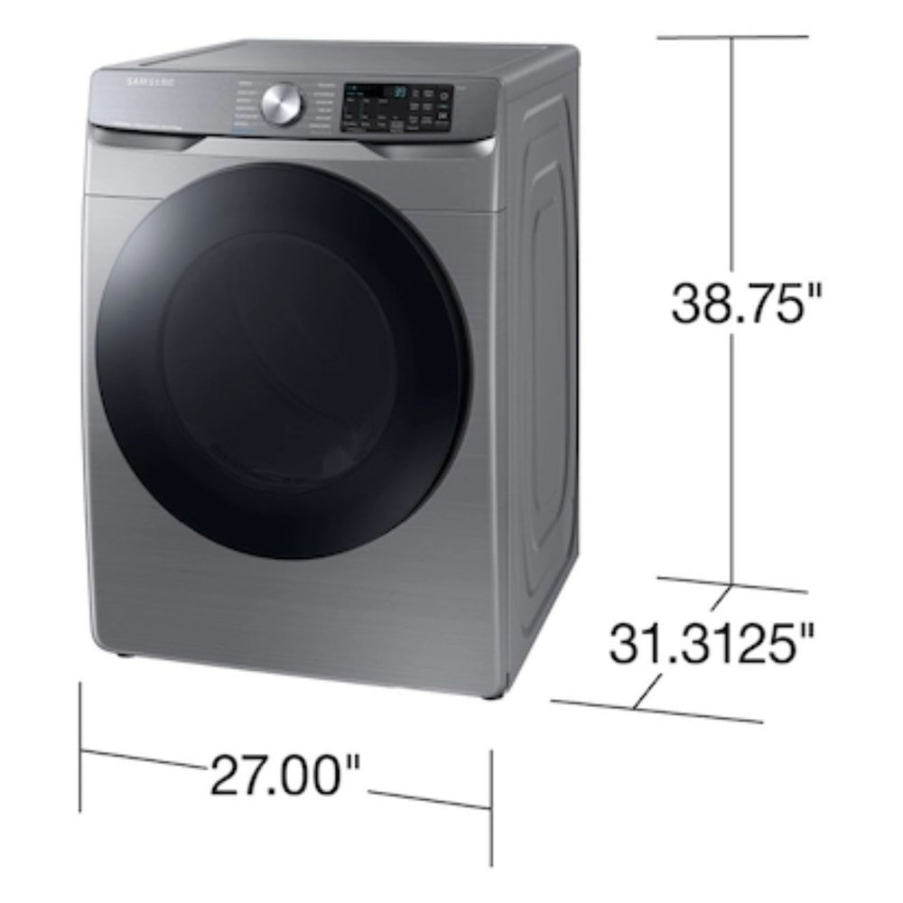 Samsung Front Load Electric Dryer Steam Sanitize+  Sensor Dry  7.5 cu.ft.
