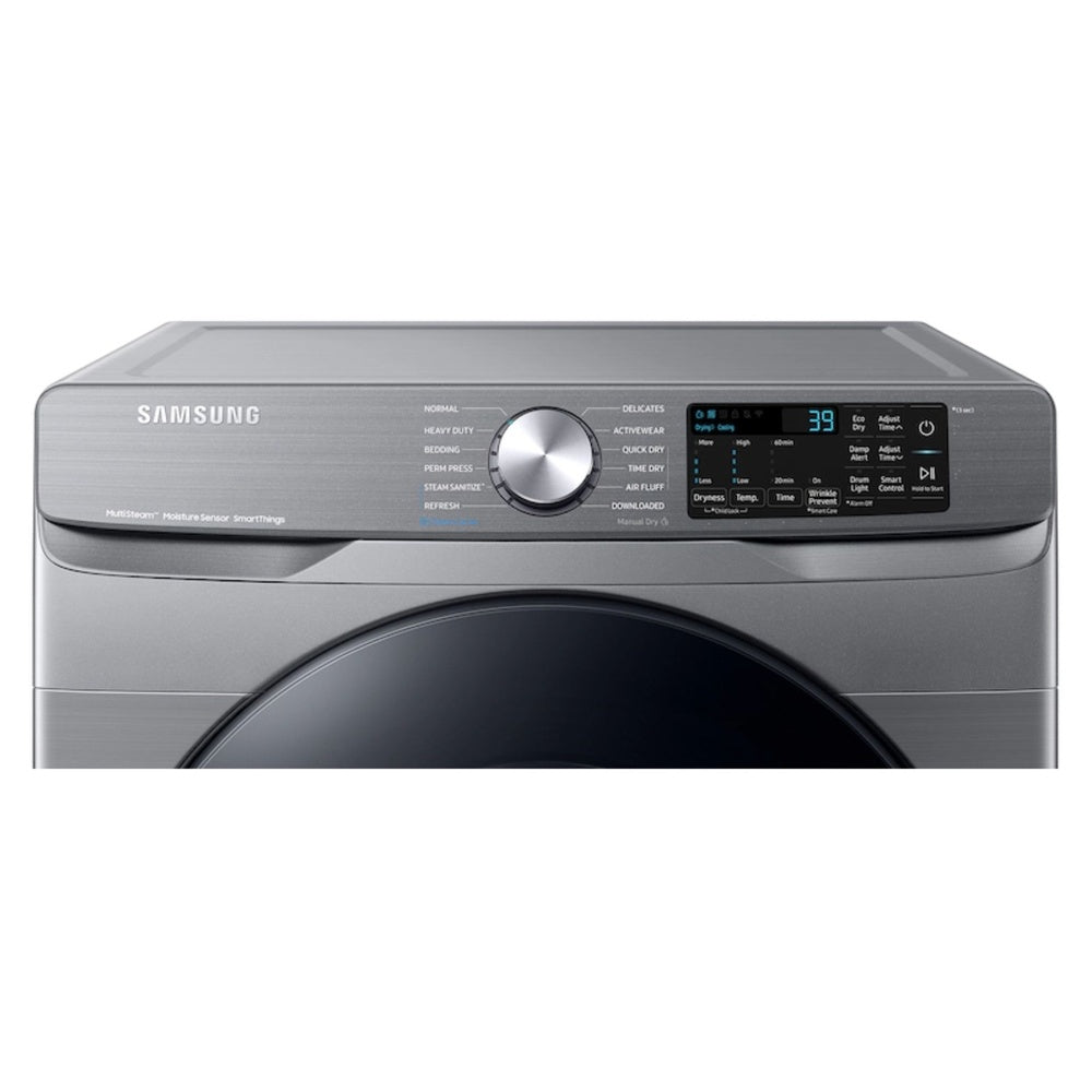 Samsung Front Load Electric Dryer Steam Sanitize+  Sensor Dry  7.5 cu.ft.