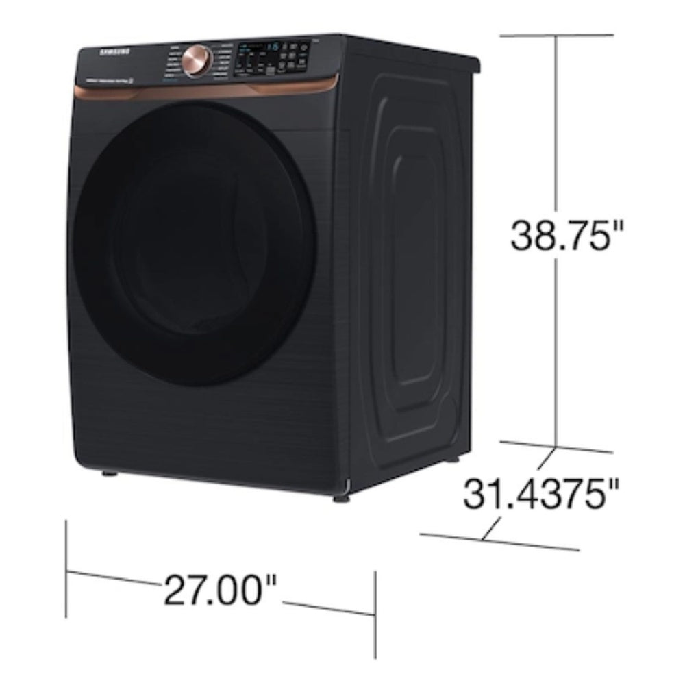 Samsung 7.5 cu. ft. Smart Electric Dryer with Steam Sanitize+ and Sensor Dry in Brushed 