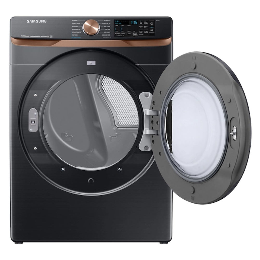 Samsung 7.5 cu. ft. Smart Electric Dryer with Steam Sanitize+ and Sensor Dry in Brushed 
