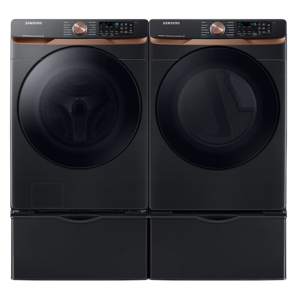 Samsung 7.5 cu. ft. Smart Electric Dryer with Steam Sanitize+ and Sensor Dry in Brushed 