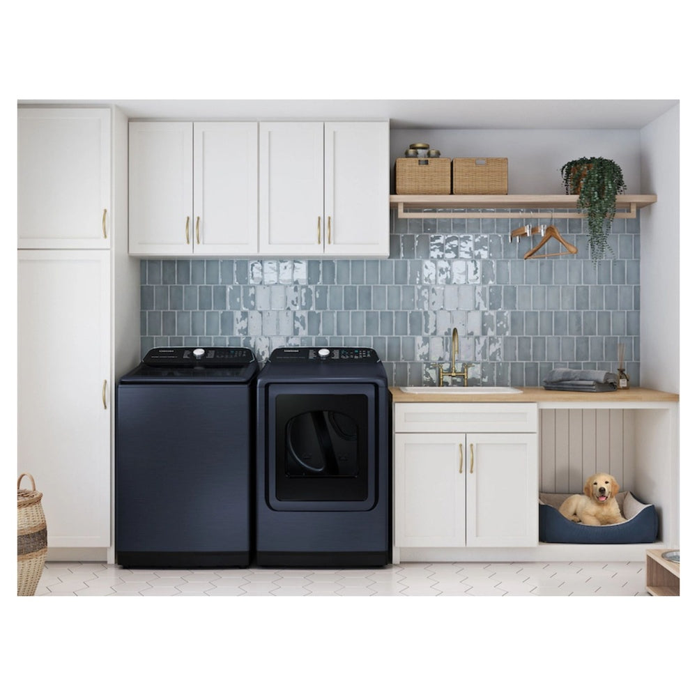 Samsung 7.4 cu. ft. Smart Electric Dryer with Pet Care Dry and Steam Sanitize+ in Brushe