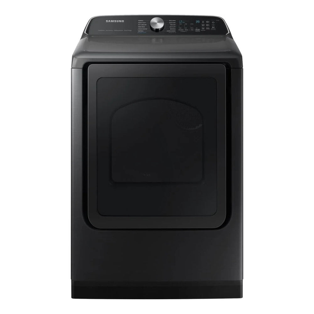 Samsung 7.4 cu. ft. Smart Electric Dryer with Steam Sanitize+ in Brushed Black
