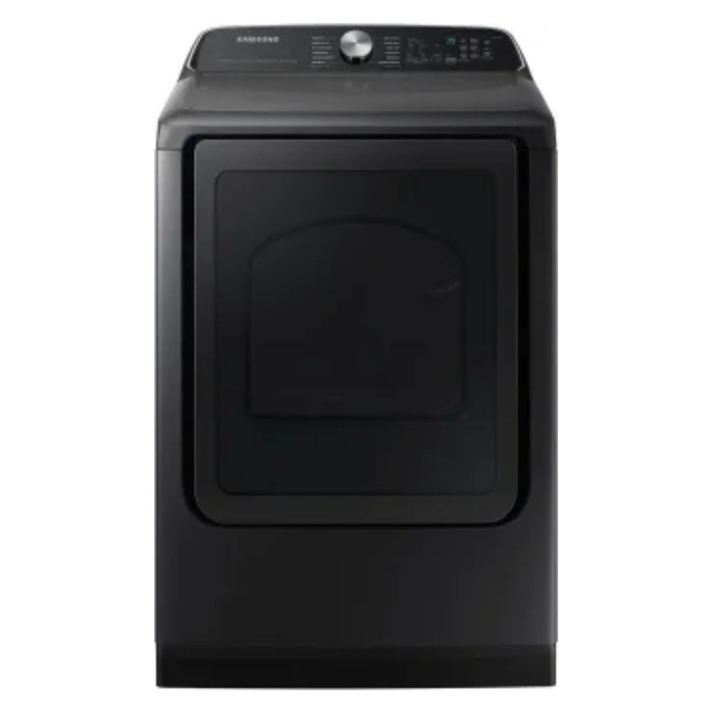 Samsung 7.4 cu. ft. Smart Electric Dryer with Steam Sanitize+ in Brushed Black