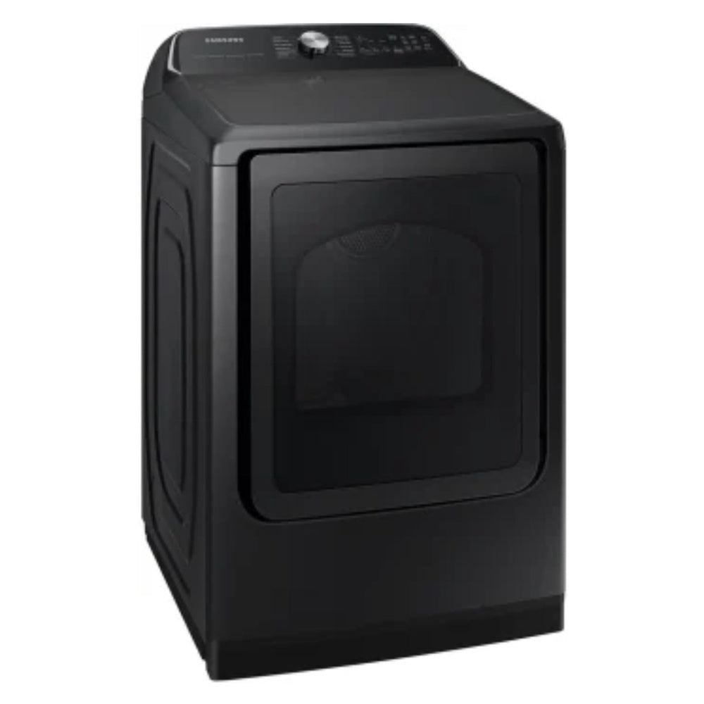 Samsung 7.4 cu. ft. Smart Electric Dryer with Steam Sanitize+ in Brushed Black