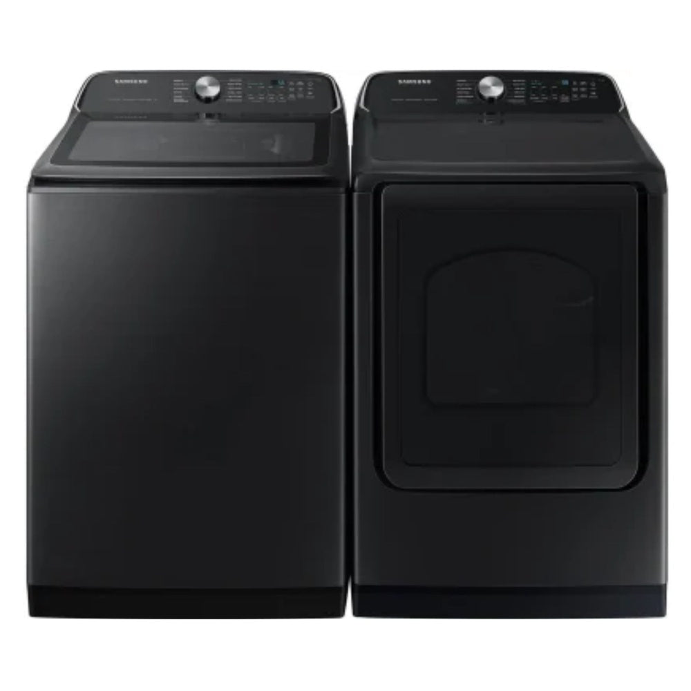 Samsung 7.4 cu. ft. Smart Electric Dryer with Steam Sanitize+ in Brushed Black